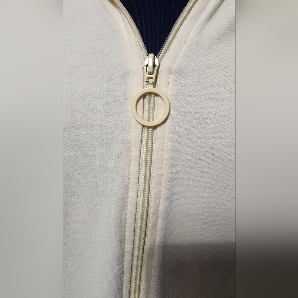 Coral Bay Yellow Jacket pockets zip up cotton size Large. Long sleeves - Picture 7 of 10